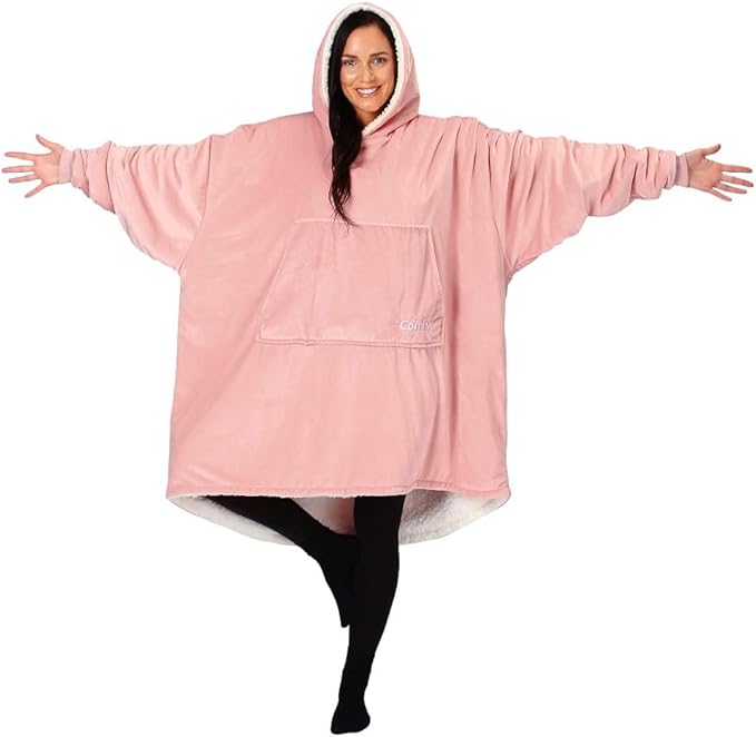 THE COMFY Original | Sherpa Lined Microfiber Fleece Wearable Blanket - Fredblissful