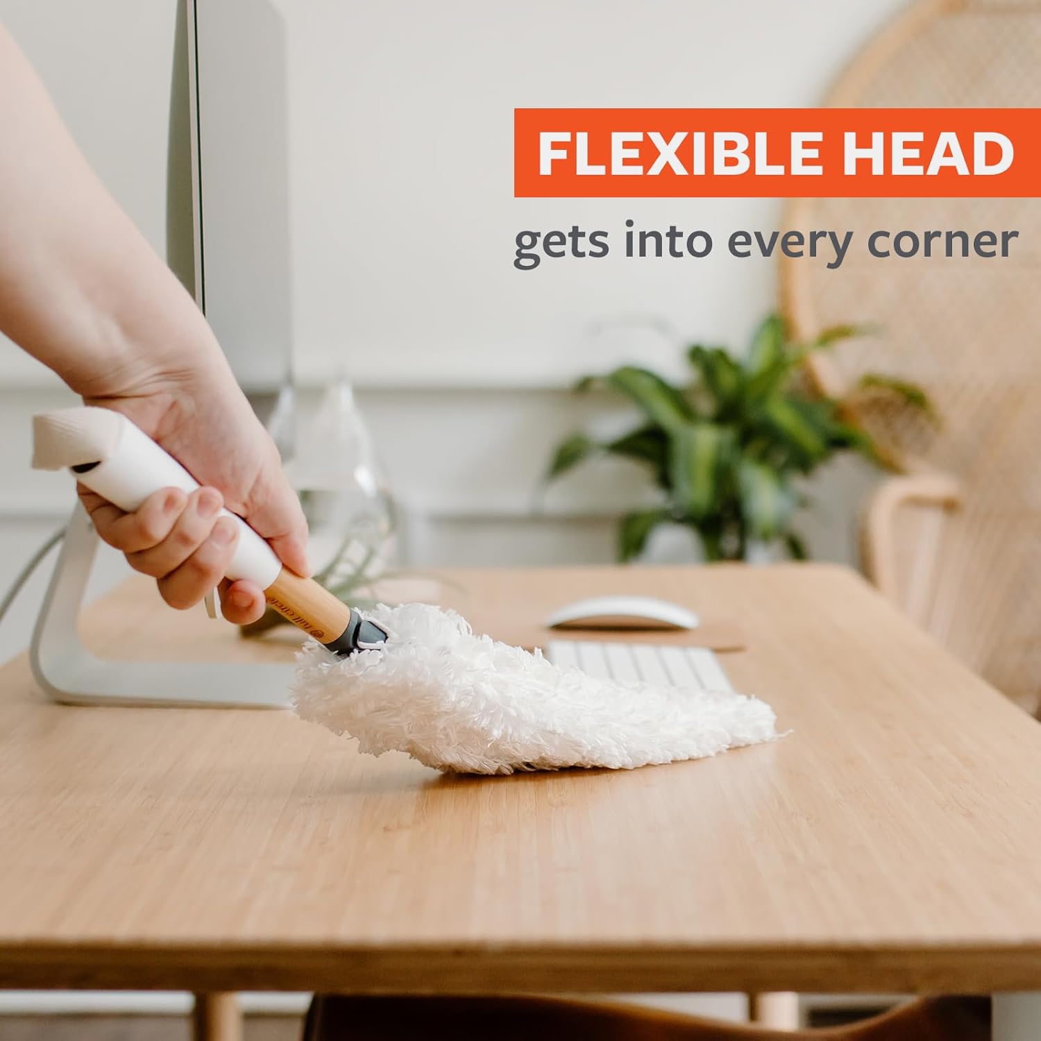Washable Microfiber Duster with Replaceable Head - Fredblissful