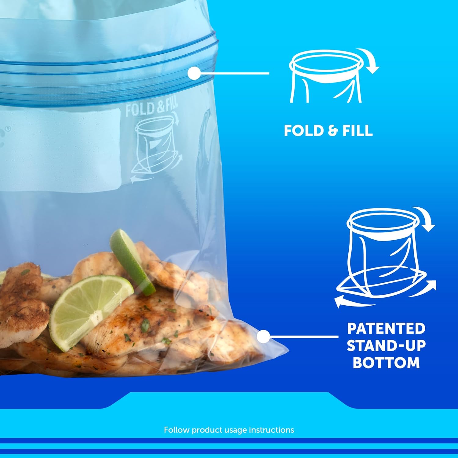 Ziploc Gallon Food Storage Freezer Bags - Fredblissful