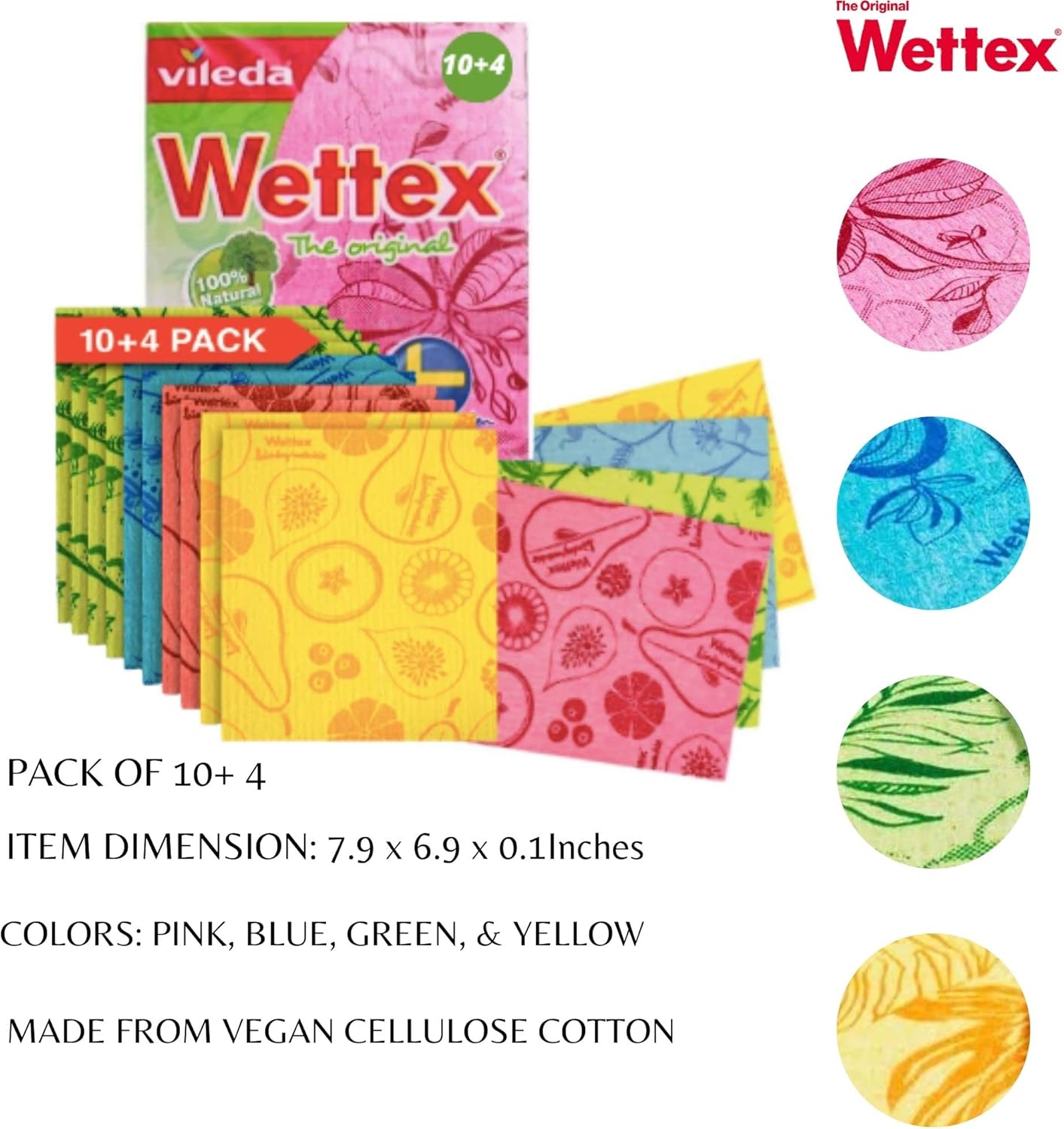 The Original 14 Pack Swedish Dishcloth for Kitchen - Fredblissful