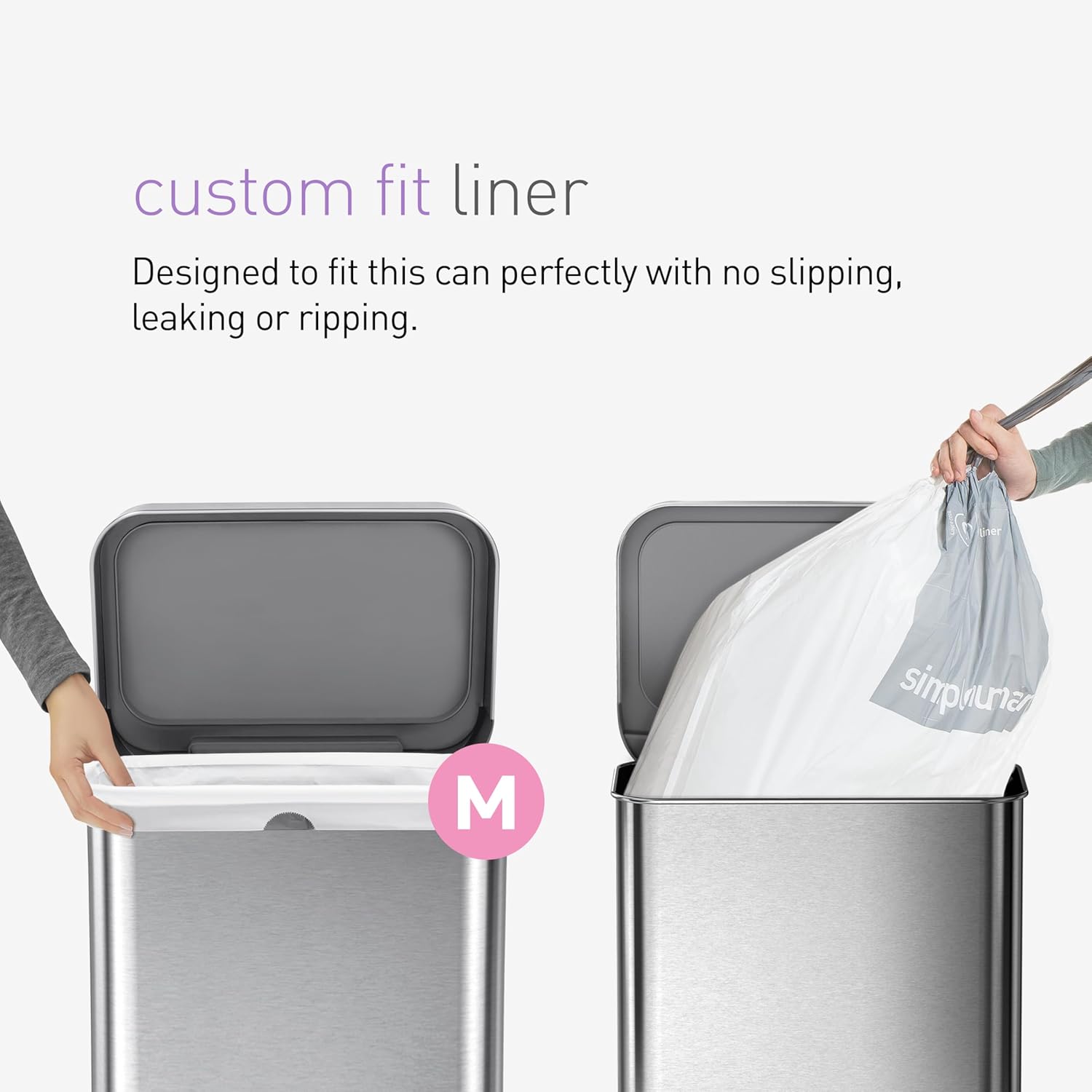 Hands - Free Kitchen Step Trash Can with Soft - Close Lid - Fredblissful