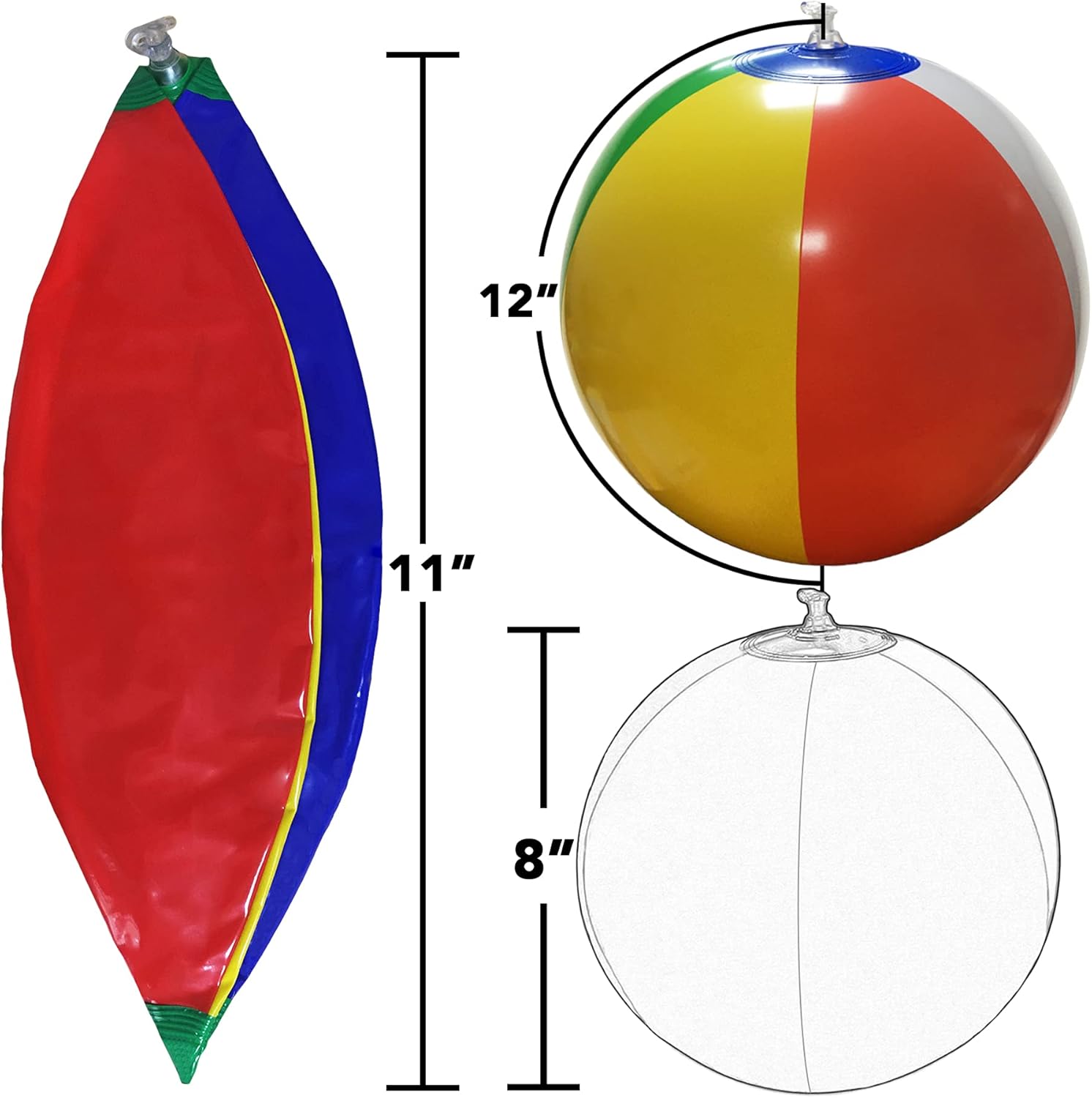 SYZ 12" Beach Balls Bulk - Fredblissful