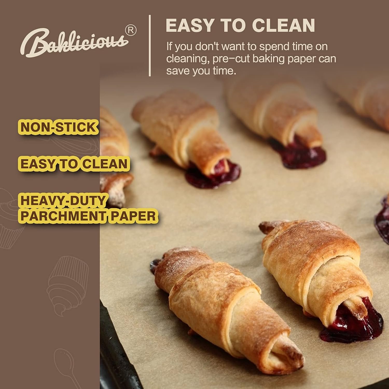 220 Pcs Unbleached Parchment Paper Baking Sheets - Fredblissful