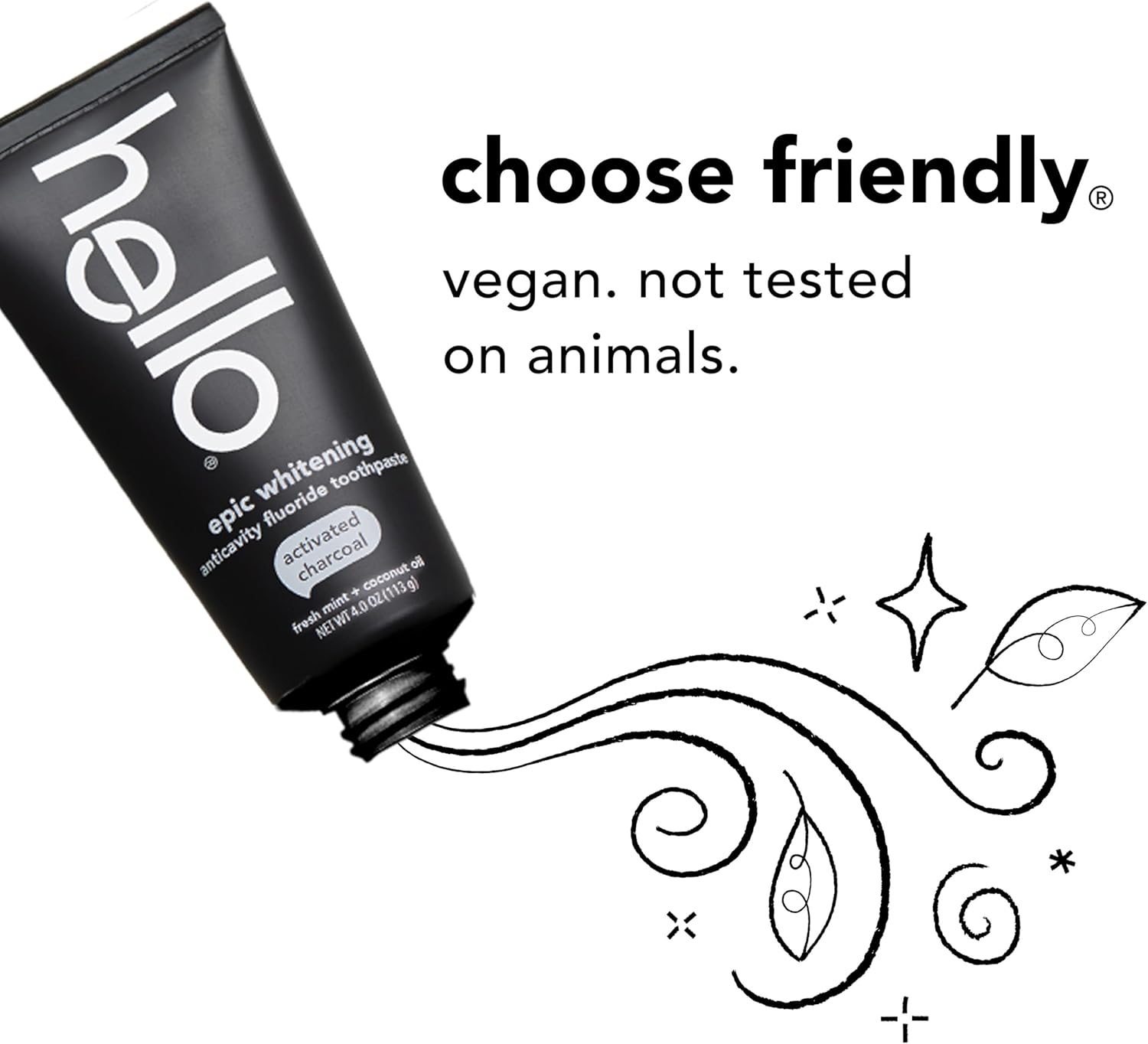 Hello Activated Charcoal Toothpaste - Fredblissful