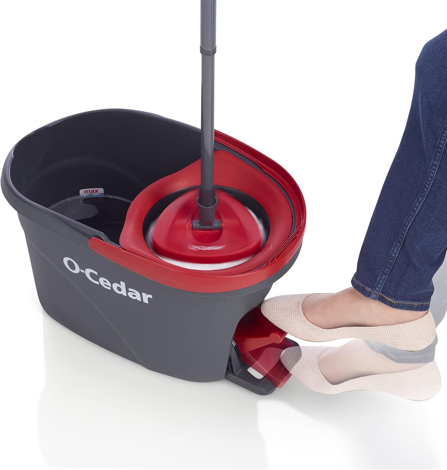 O - Cedar Easywring Microfiber Spin Mop & Bucket Floor Cleaning System with 1 Extra Refill - Fredblissful