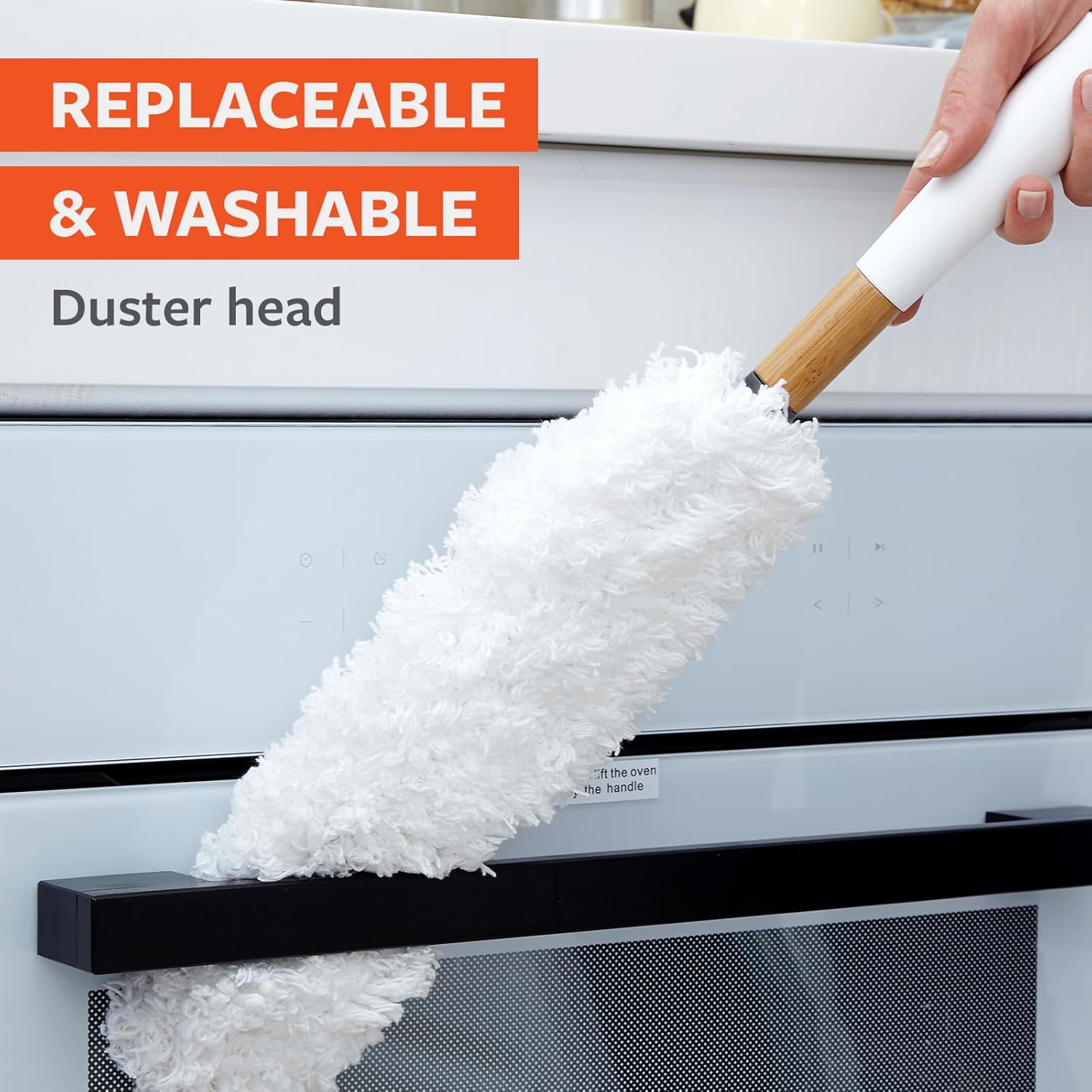 Washable Microfiber Duster with Replaceable Head - Fredblissful
