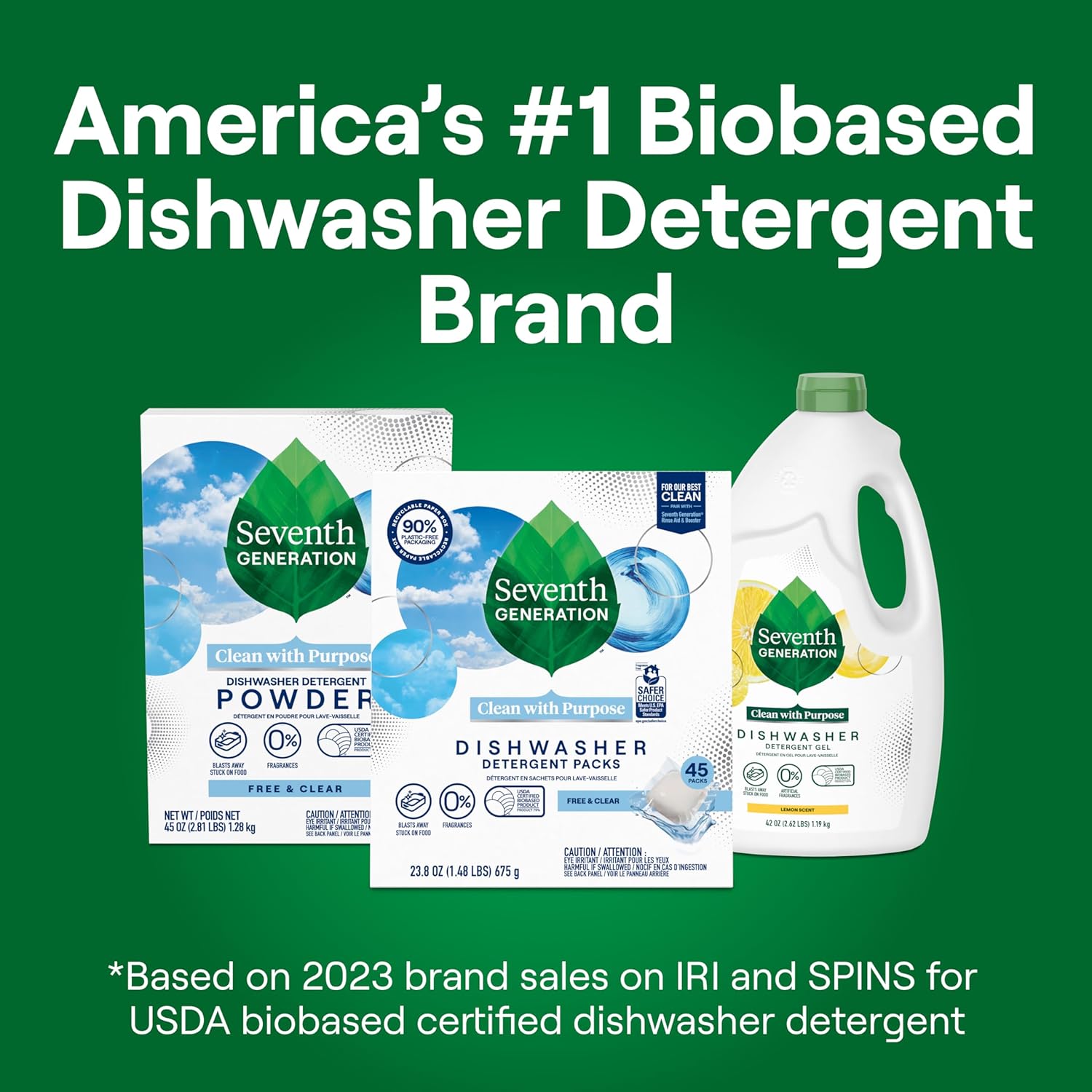 Seventh Generation Dishwasher Detergent Packs for sparkling dishes - Fredblissful