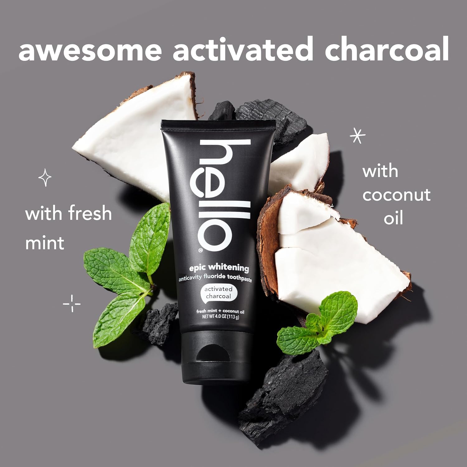 Hello Activated Charcoal Toothpaste - Fredblissful