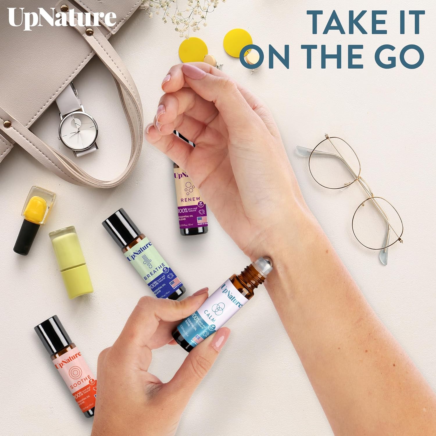 UpNature Essential Oils Roll On Set (Pack of 4) - Fredblissful