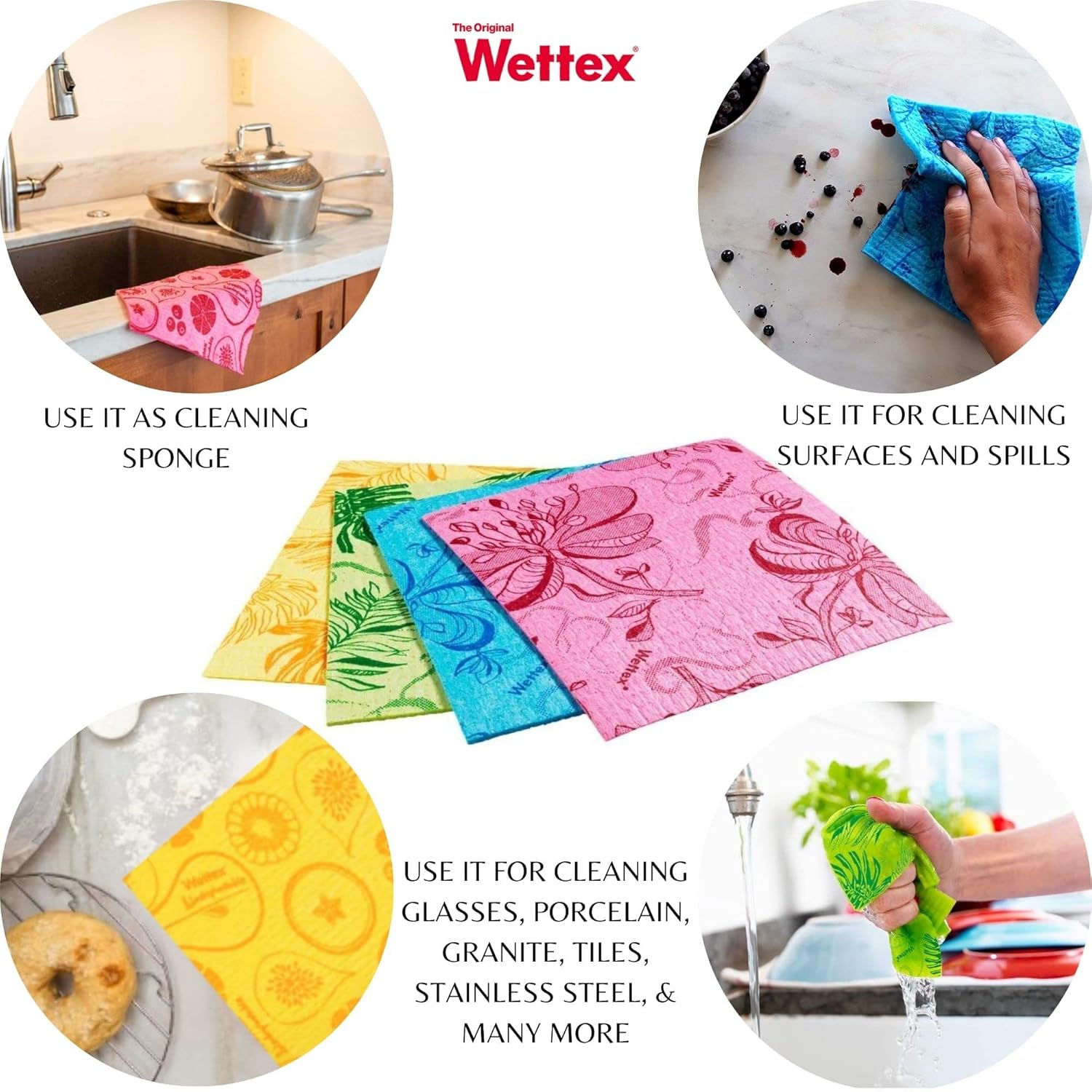 The Original 14 Pack Swedish Dishcloth for Kitchen - Fredblissful