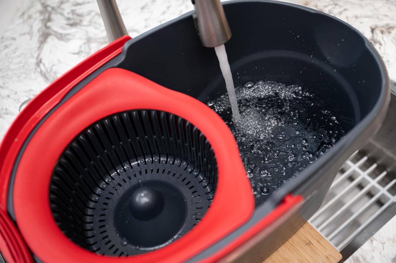 O - Cedar Easywring Microfiber Spin Mop & Bucket Floor Cleaning System with 1 Extra Refill - Fredblissful