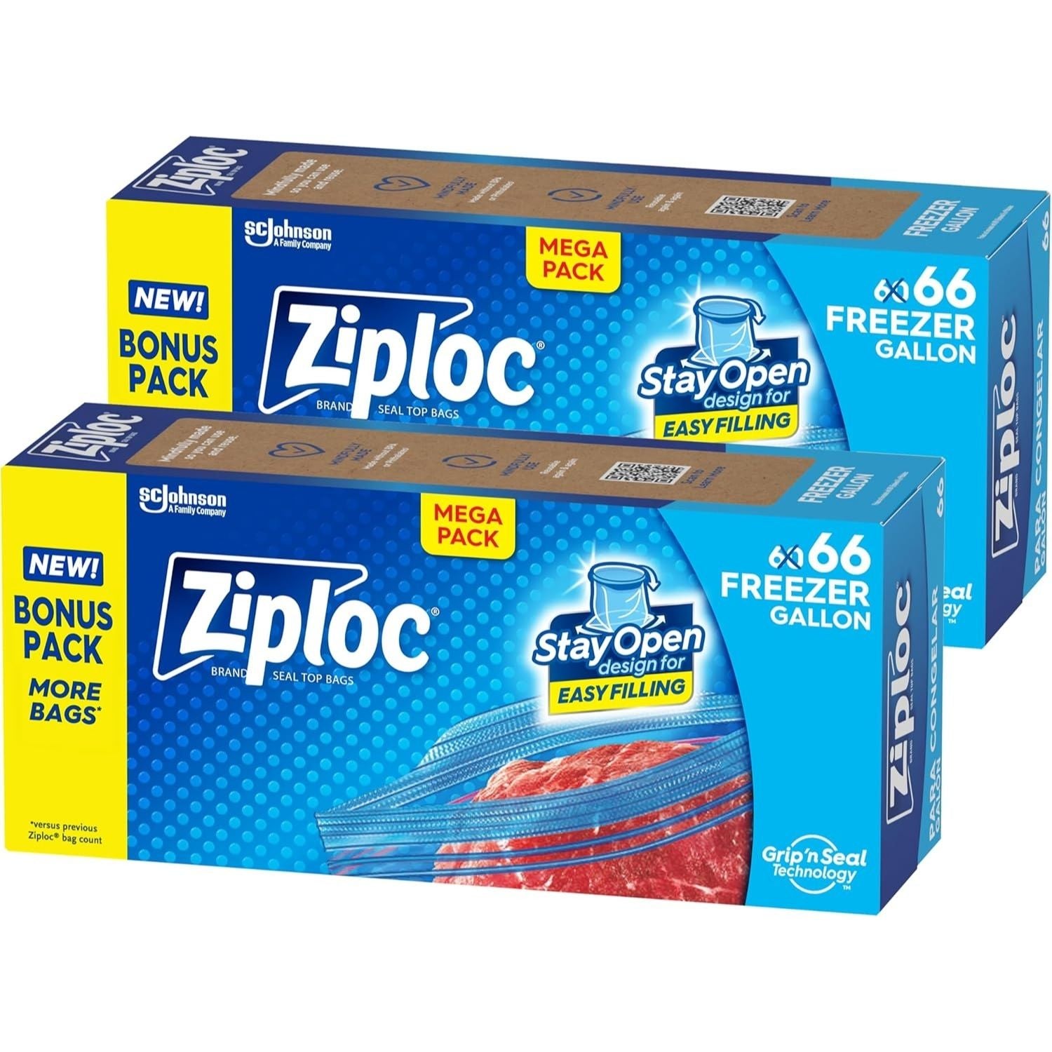 Ziploc Gallon Food Storage Freezer Bags - Fredblissful