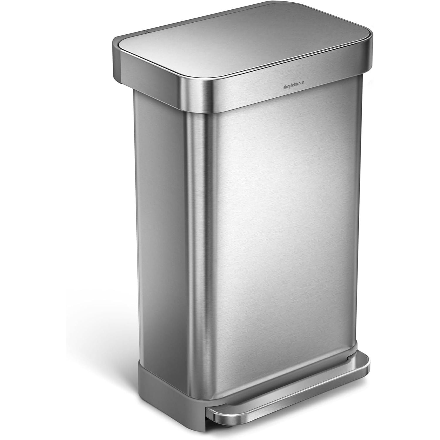 Hands - Free Kitchen Step Trash Can with Soft - Close Lid - Fredblissful