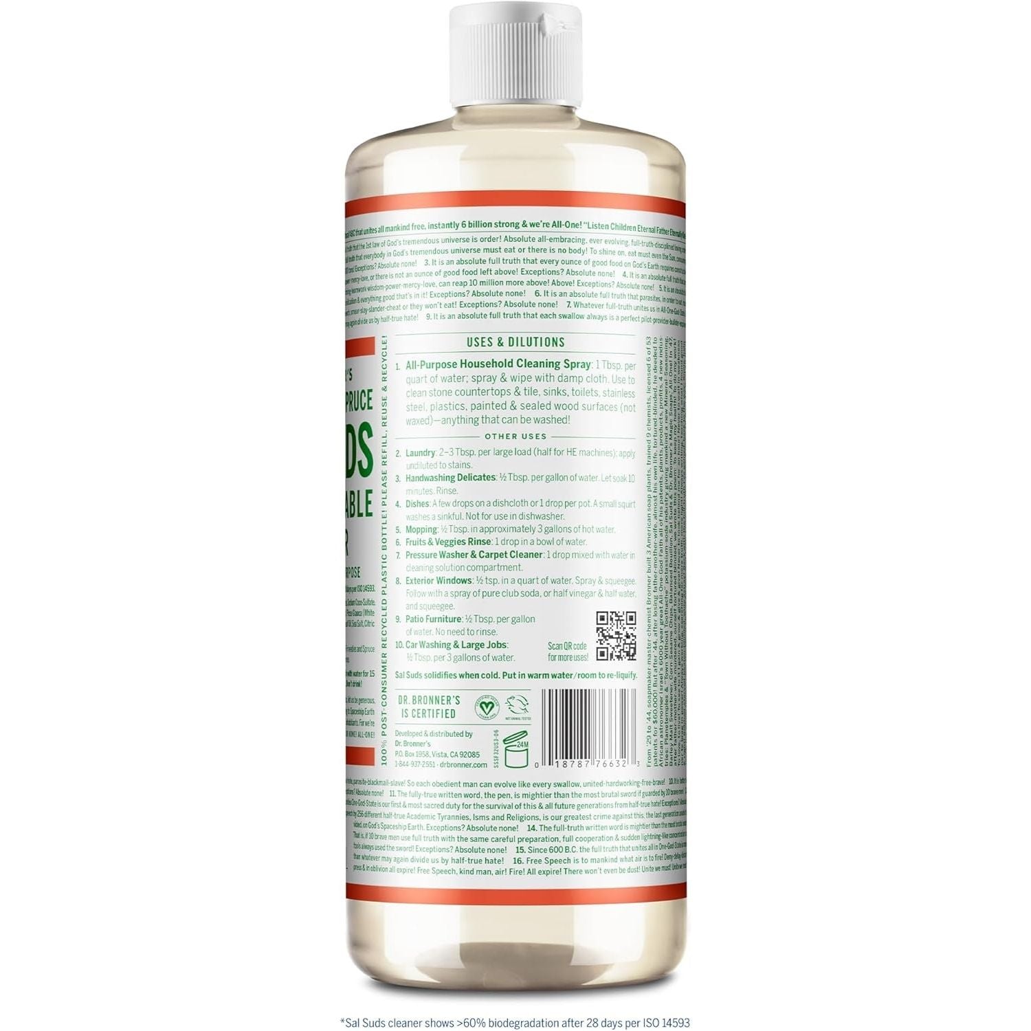 Dr. Bronner's - Sal Suds Biodegradable Cleaner - Fredblissful