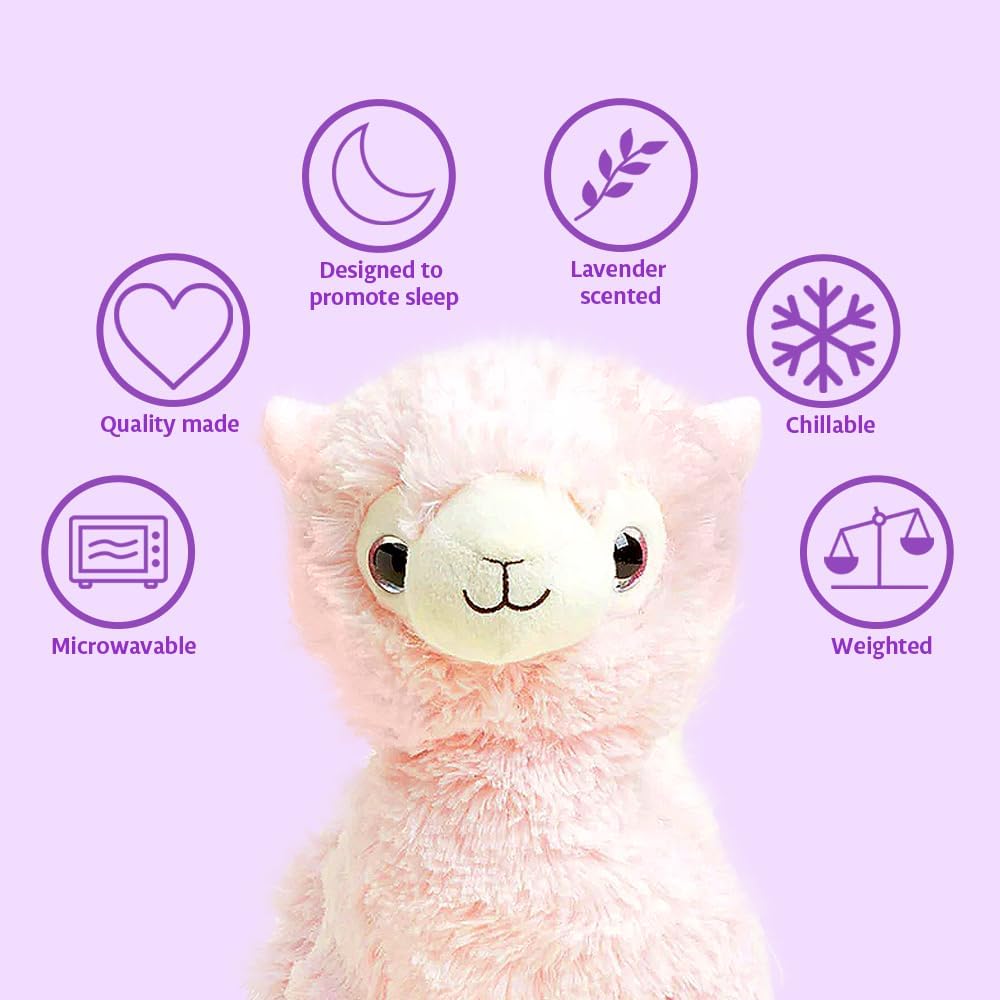 Warmies Microwavable French Lavender Scented Plush Llama - Fredblissful