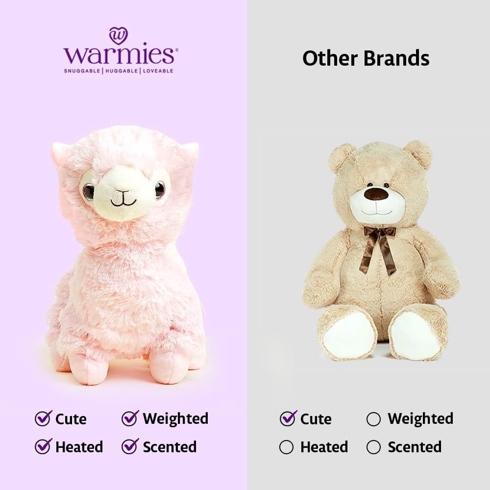 Warmies Microwavable French Lavender Scented Plush Llama - Fredblissful