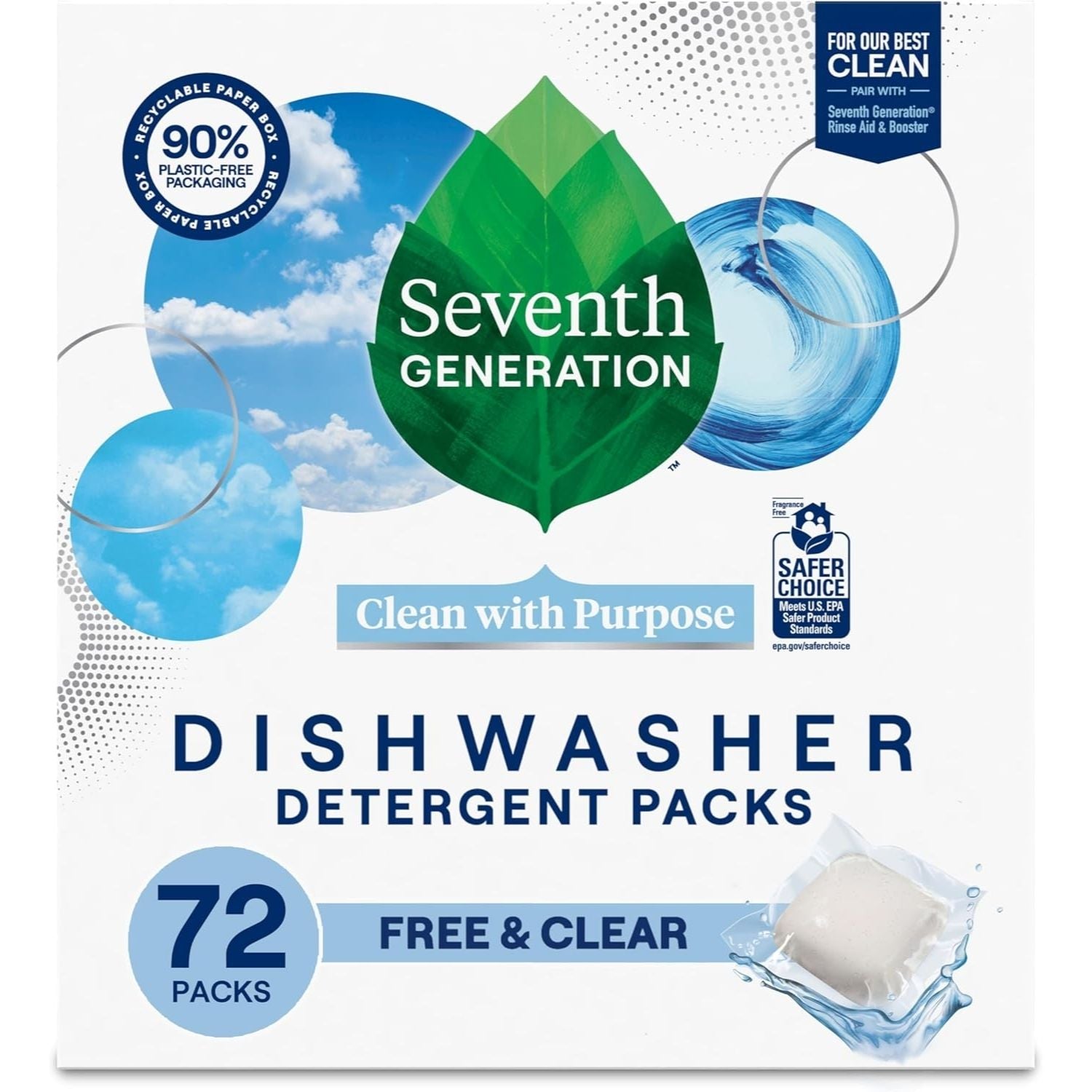 Seventh Generation Dishwasher Detergent Packs for sparkling dishes - Fredblissful