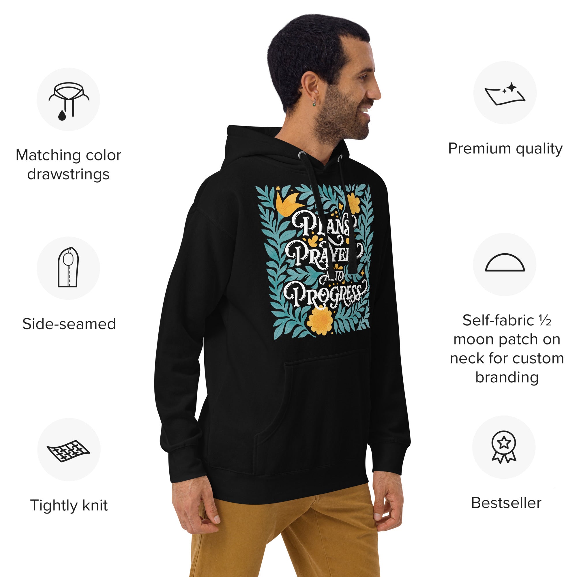 Plans, Prayers, and Progress Hoodie - Fredblissful