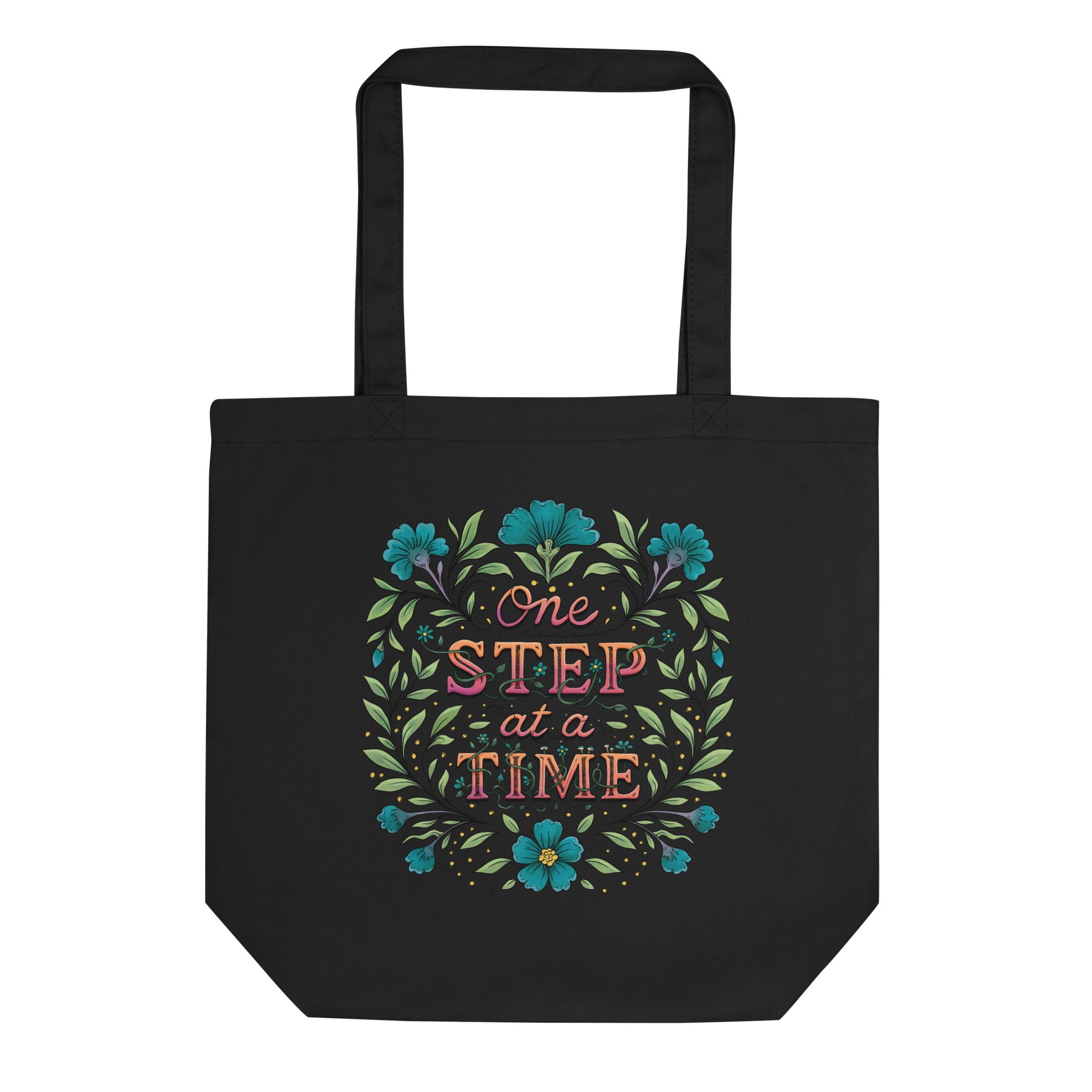 One Step at a Time - Eco Tote Bag - Fredblissful