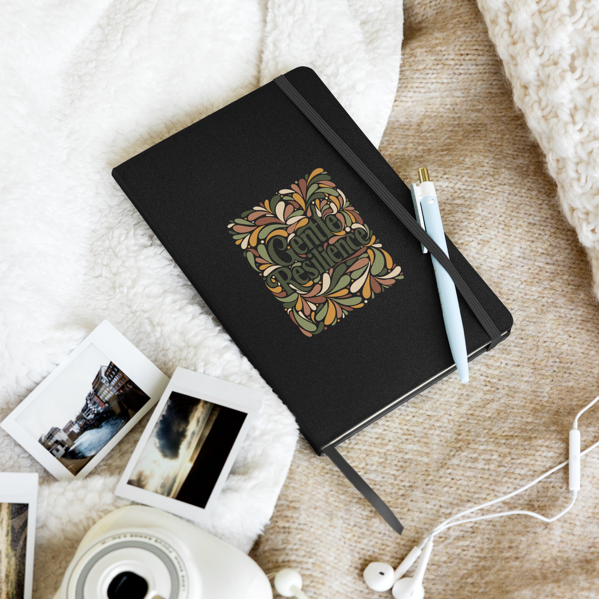 Gentle Resilience - Hardcover Bound Notebook - Fredblissful