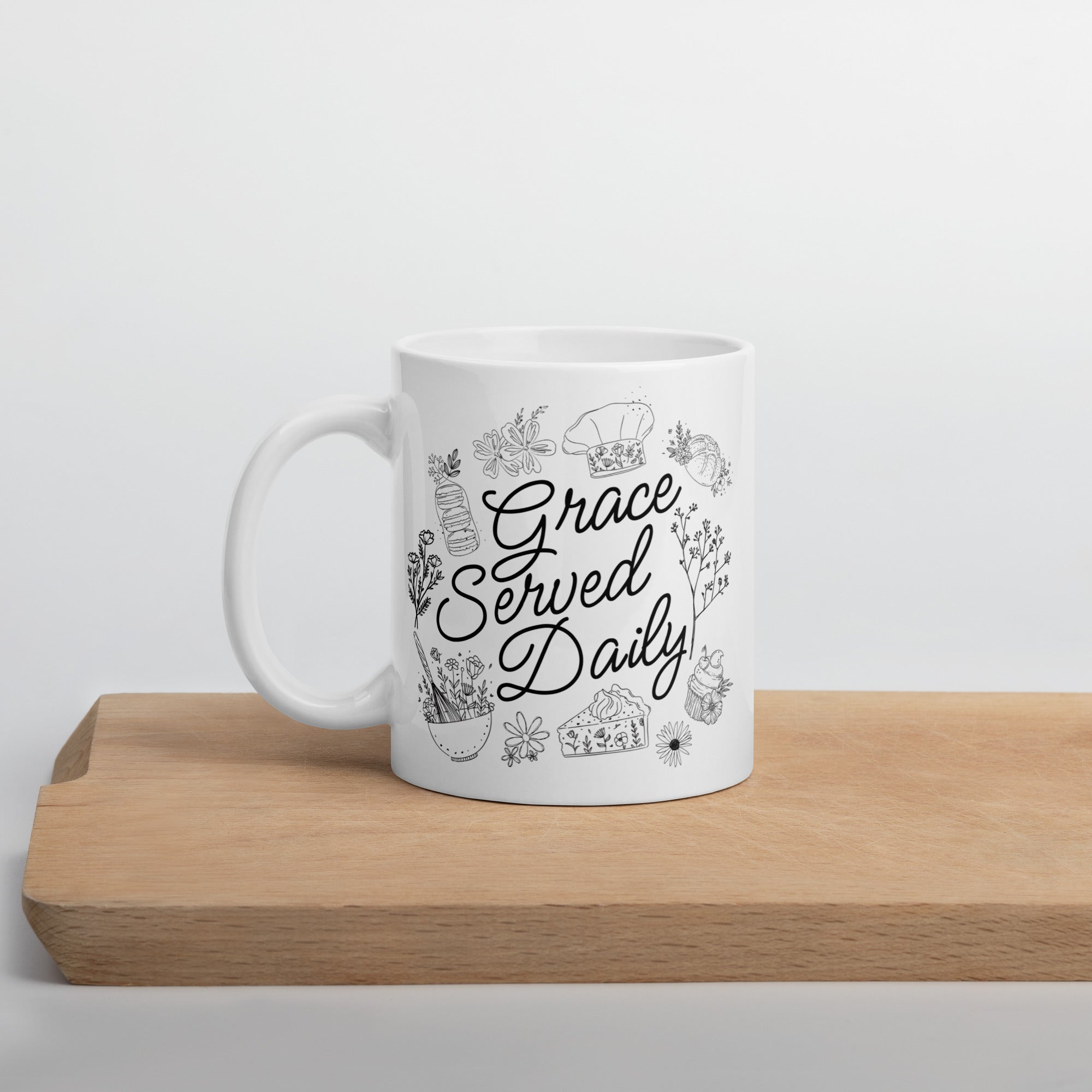 Grace Served Daily - Design 1 - Mug - Fredblissful