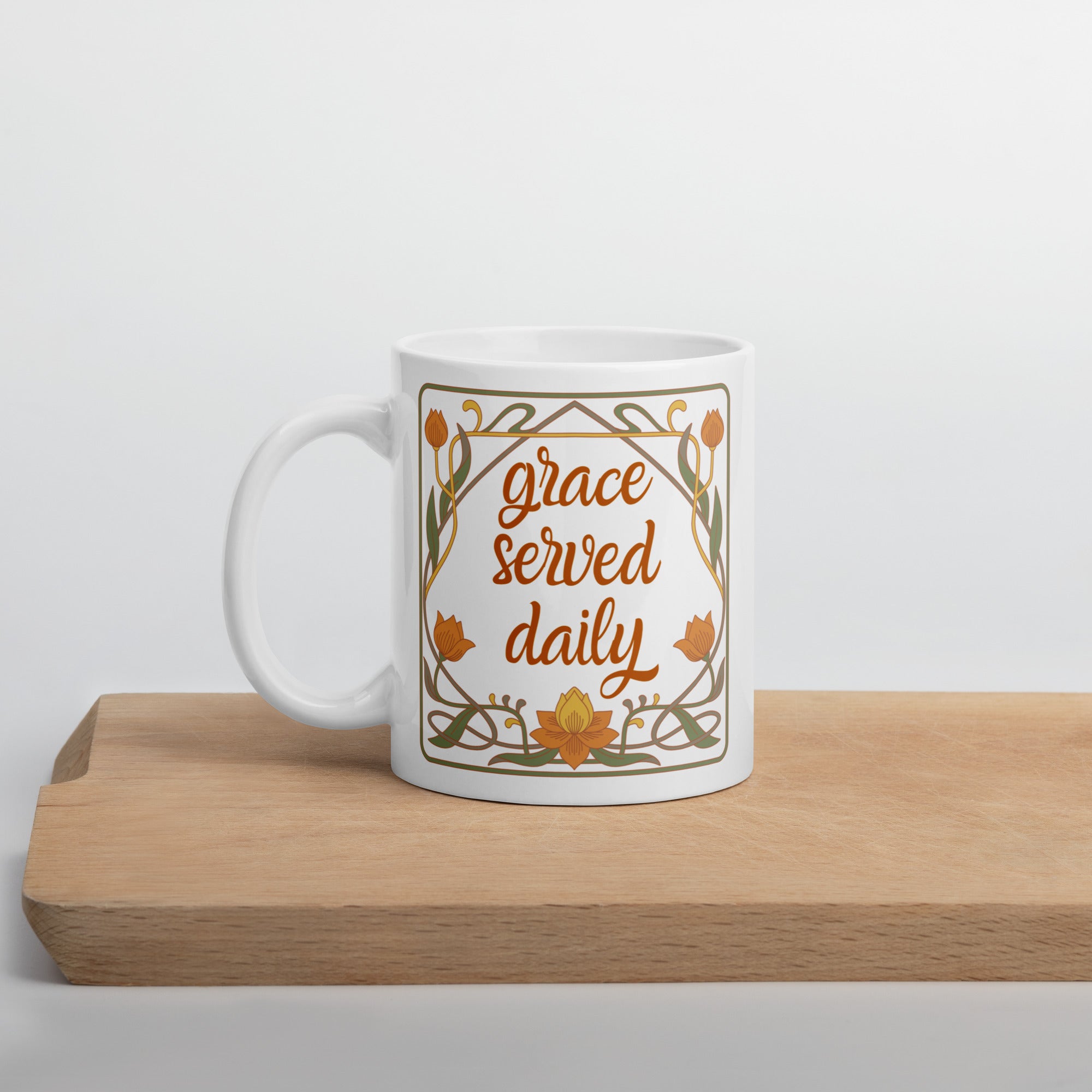 Grace Served Daily - Design 3 - Mug - Fredblissful