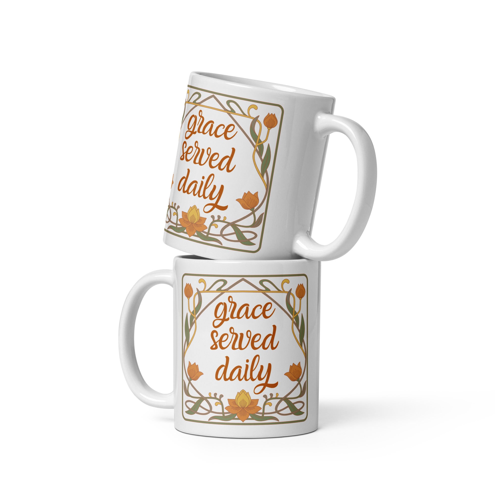 Grace Served Daily - Design 3 - Mug - Fredblissful
