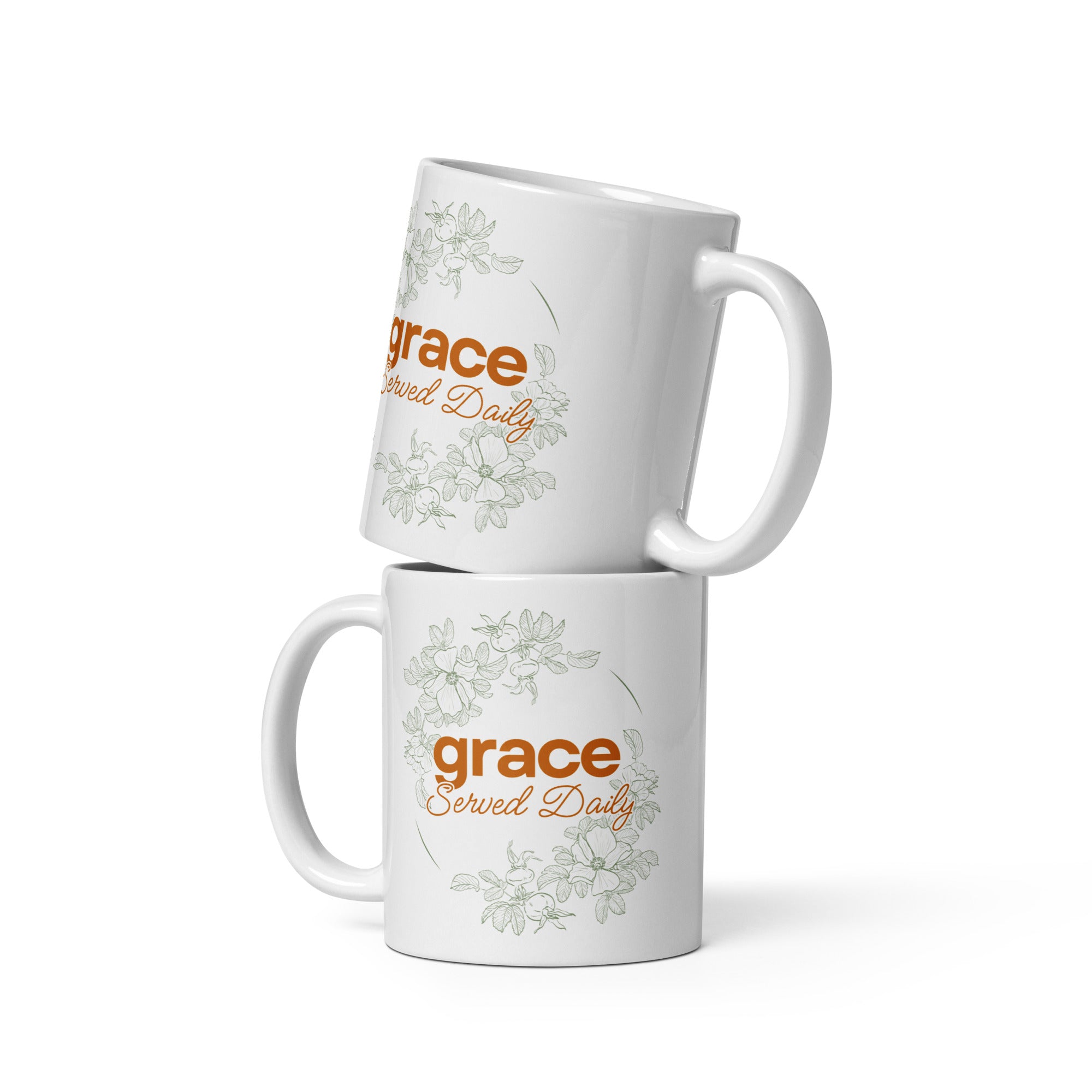 Grace Served Daily - Design 2 - Mug - Fredblissful