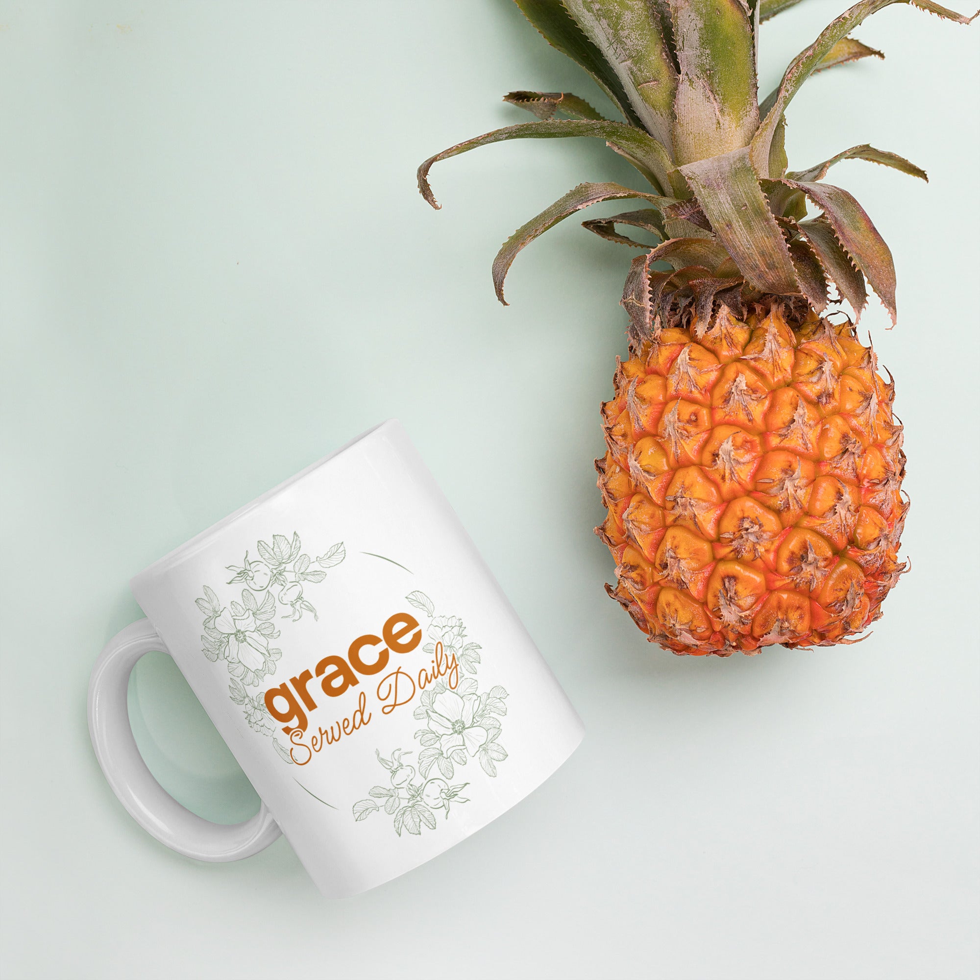 Grace Served Daily - Design 2 - Mug - Fredblissful