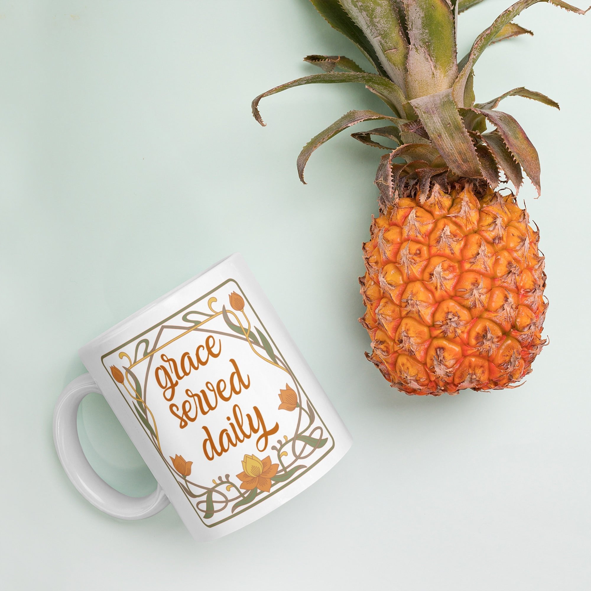 Grace Served Daily - Design 3 - Mug - Fredblissful