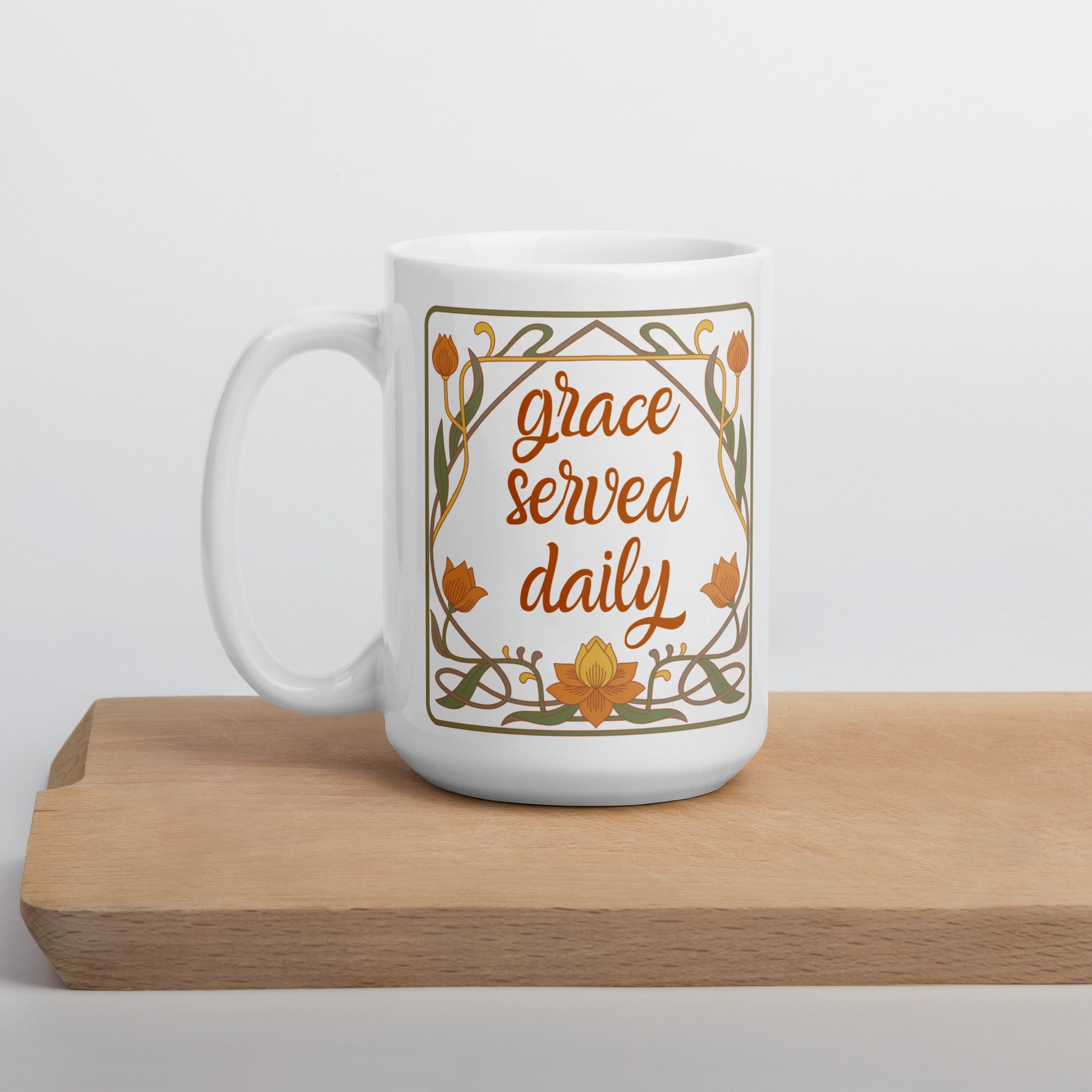Grace Served Daily - Design 3 - Mug - Fredblissful