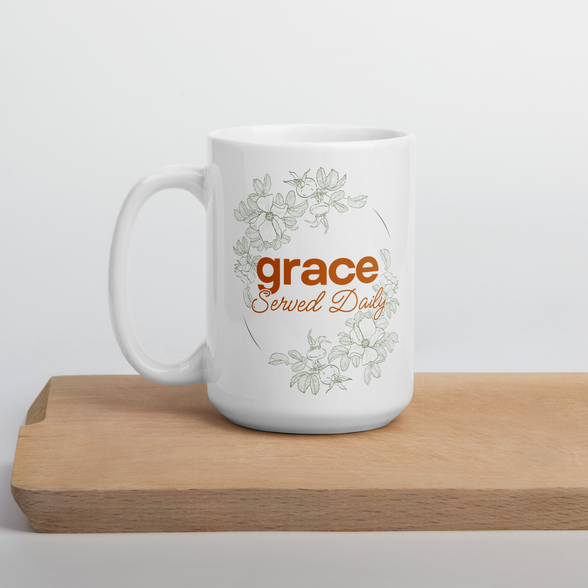 Grace Served Daily - Design 2 - Mug - Fredblissful