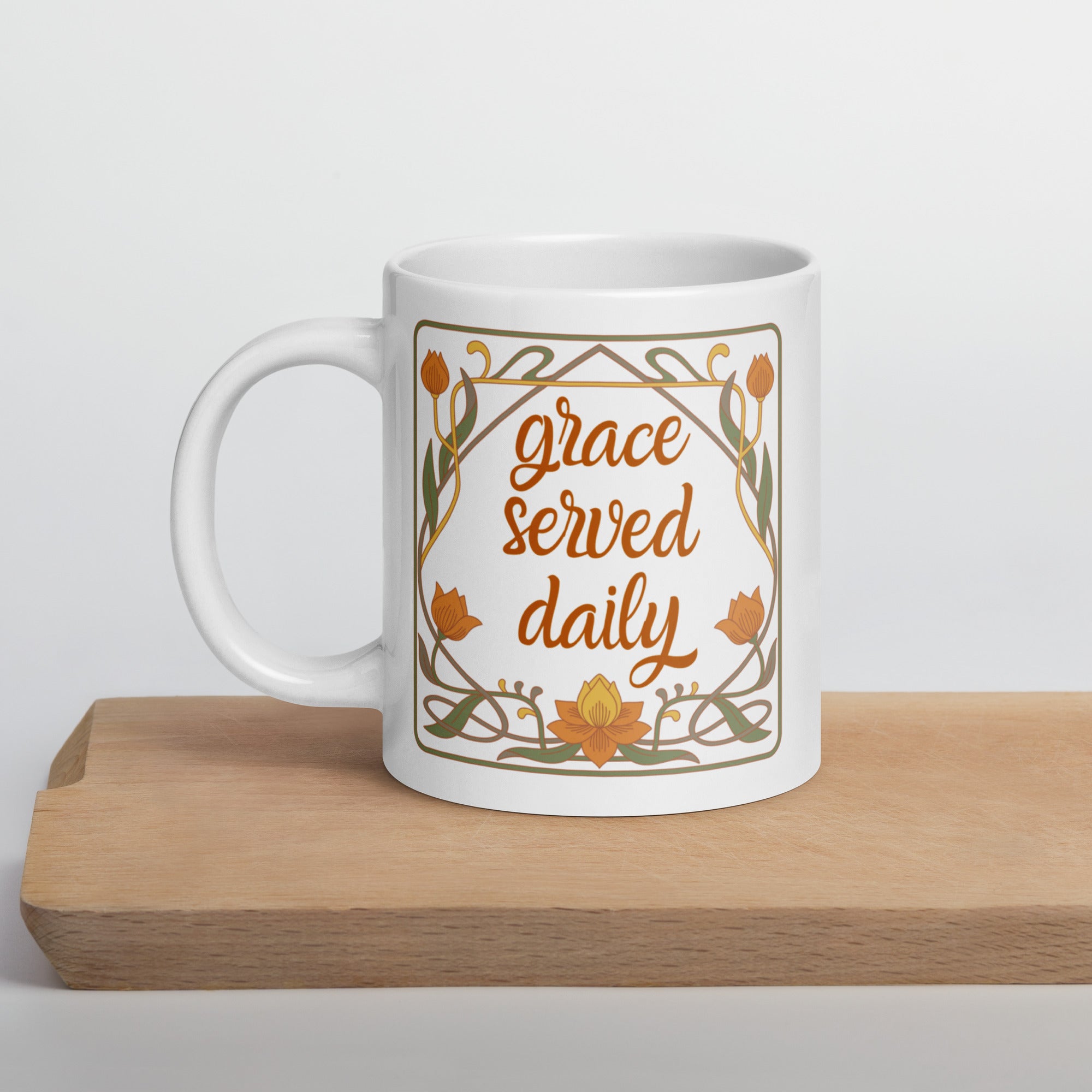 Grace Served Daily - Design 3 - Mug - Fredblissful