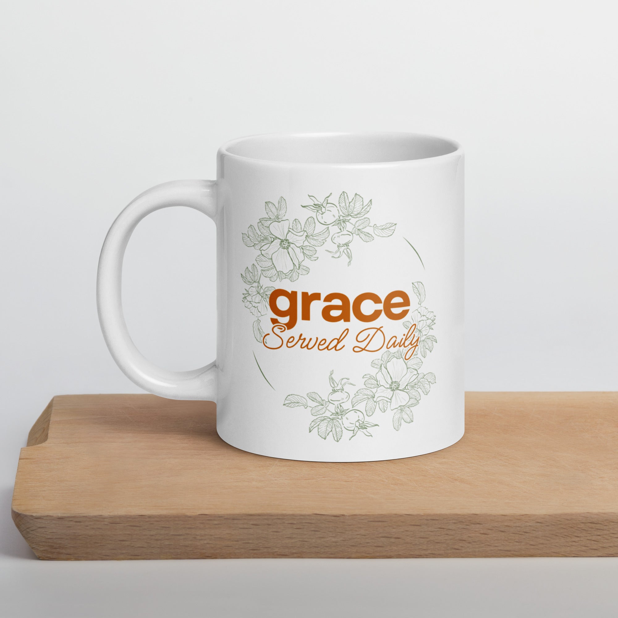 Grace Served Daily - Design 2 - Mug - Fredblissful