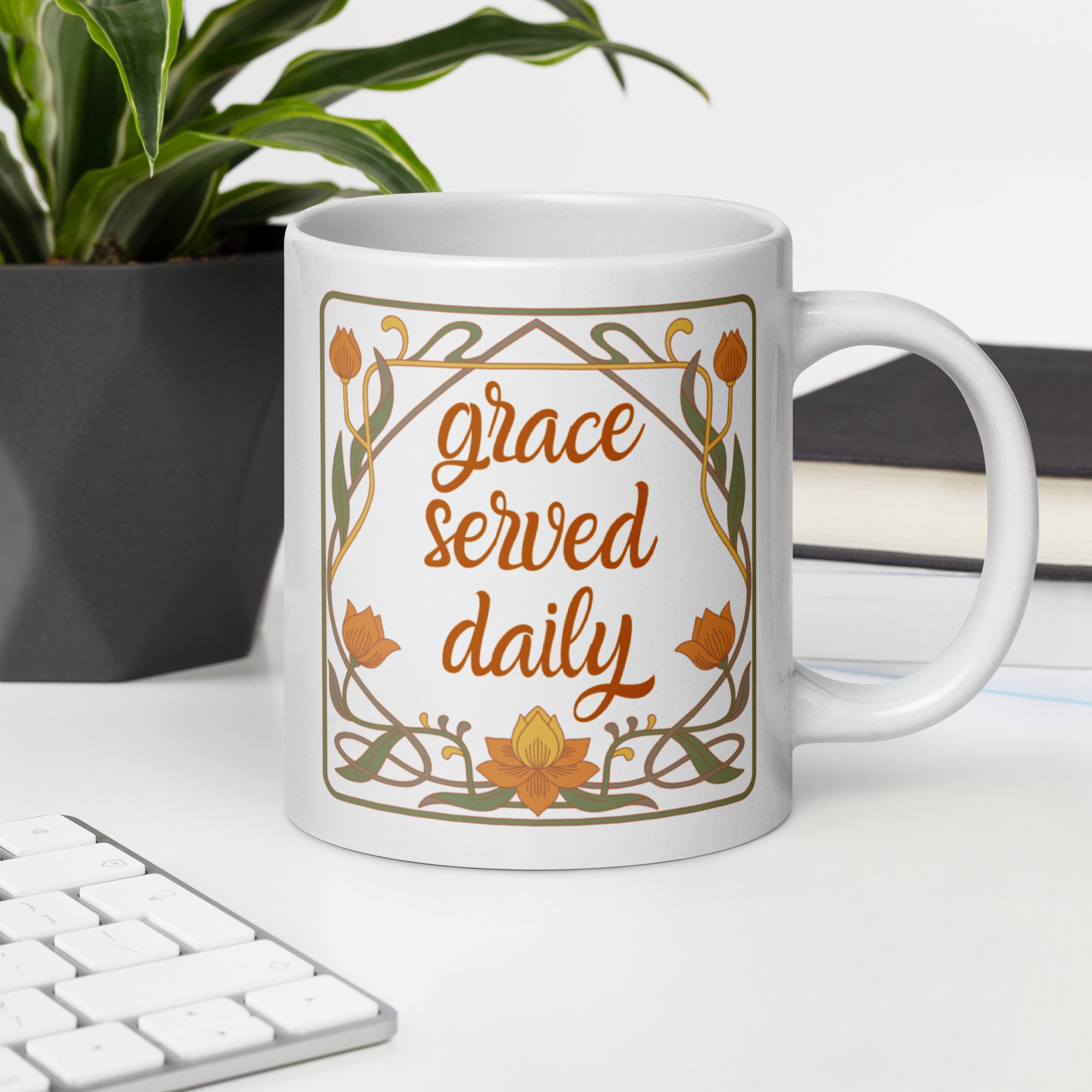 Grace Served Daily - Design 3 - Mug - Fredblissful